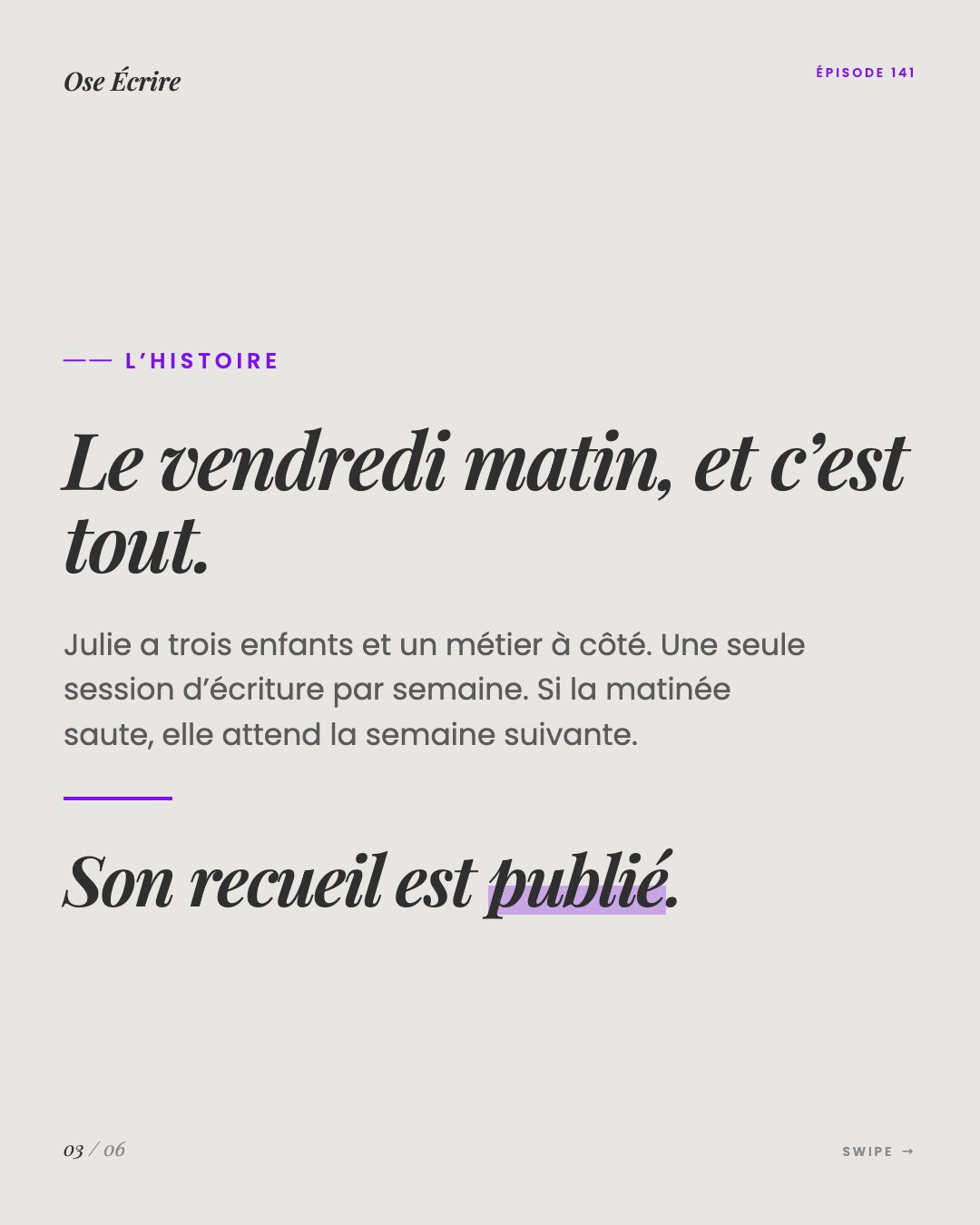 Slide 3 du carousel de l'épisode 141