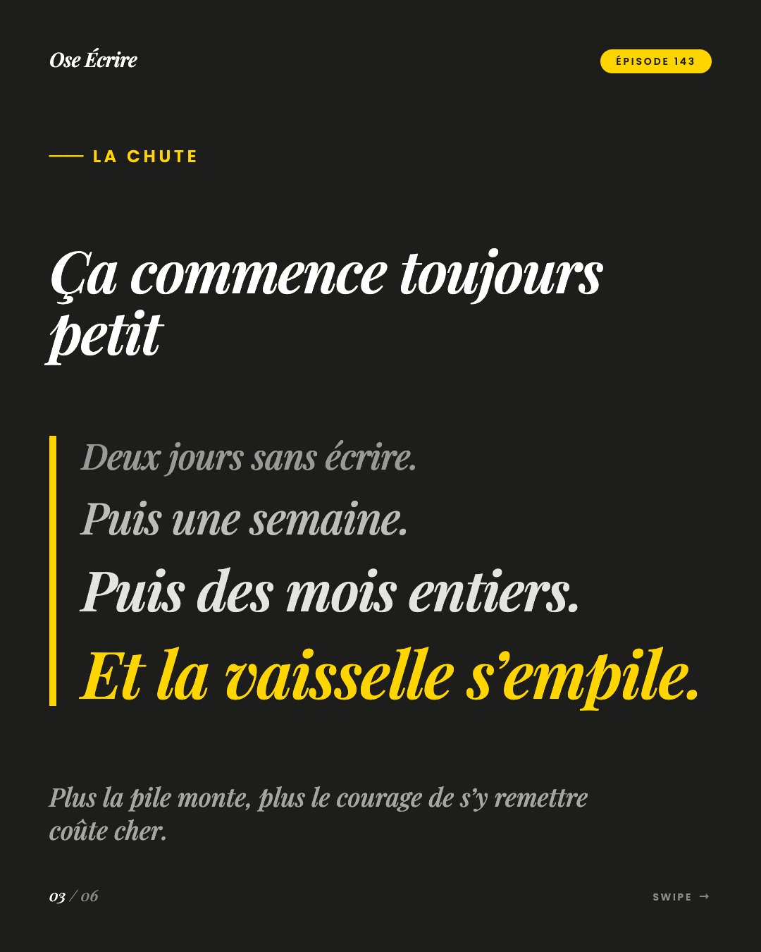 Slide 3 du carousel de l'épisode 143