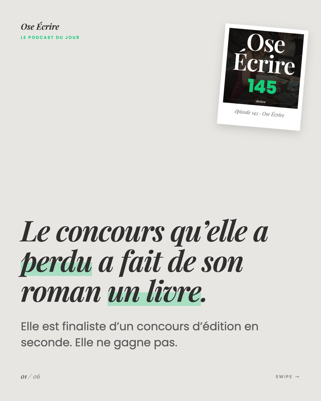 Slide 1 du carousel de l'épisode 145