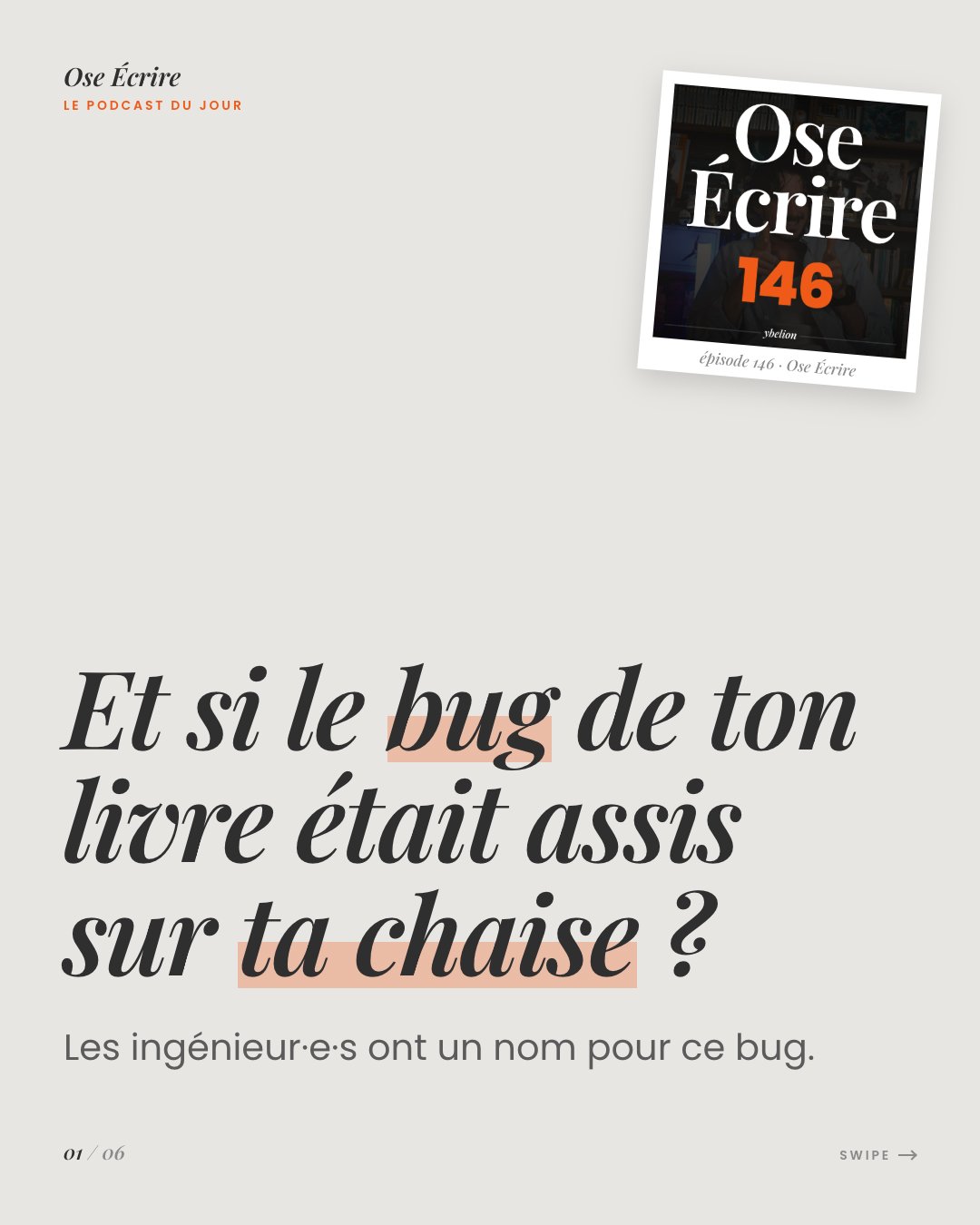 Slide 1 du carousel de l'épisode 146