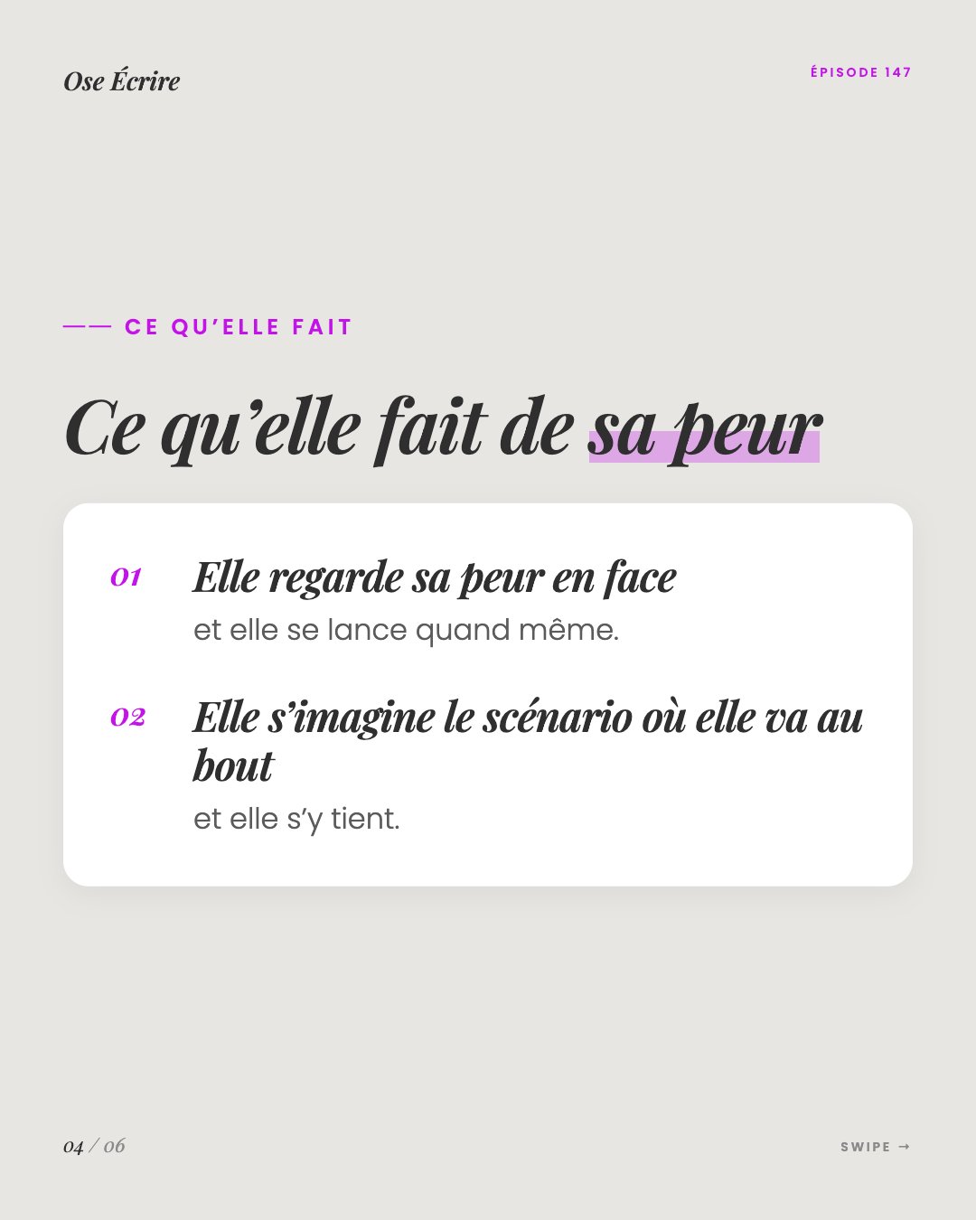 Slide 4 du carousel de l'épisode 147
