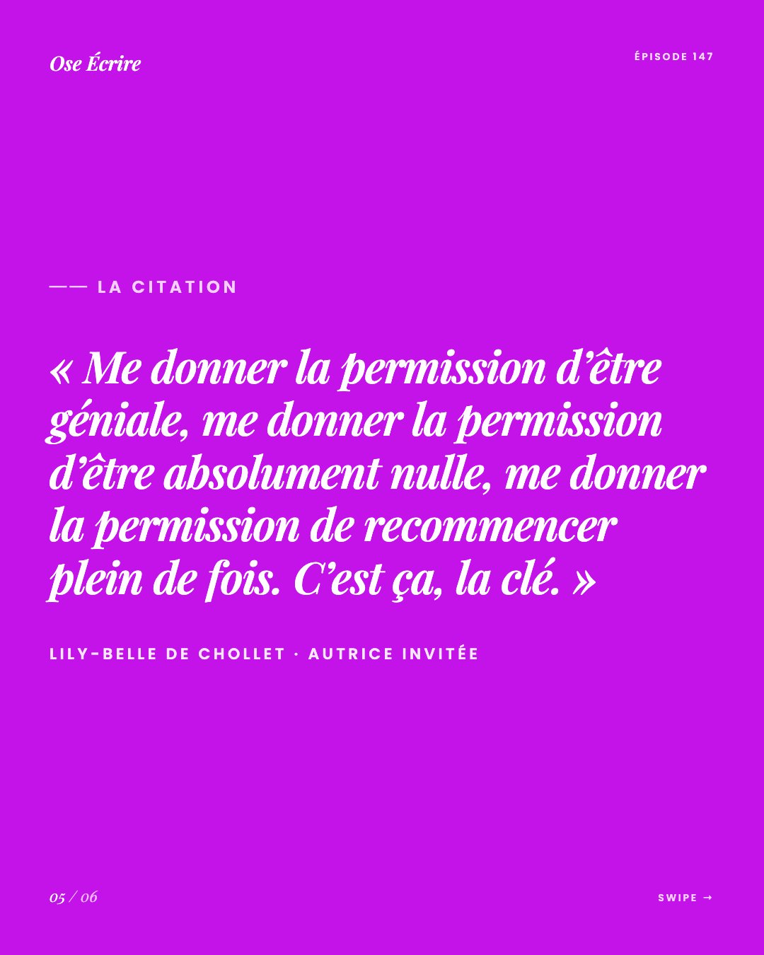 Slide 5 du carousel de l'épisode 147