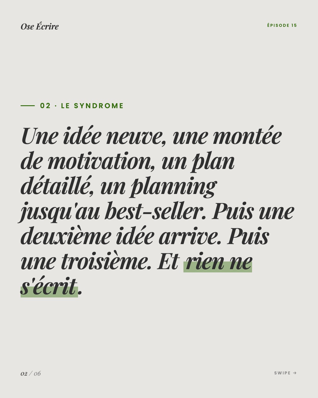 Slide 2 du carousel de l'épisode 15