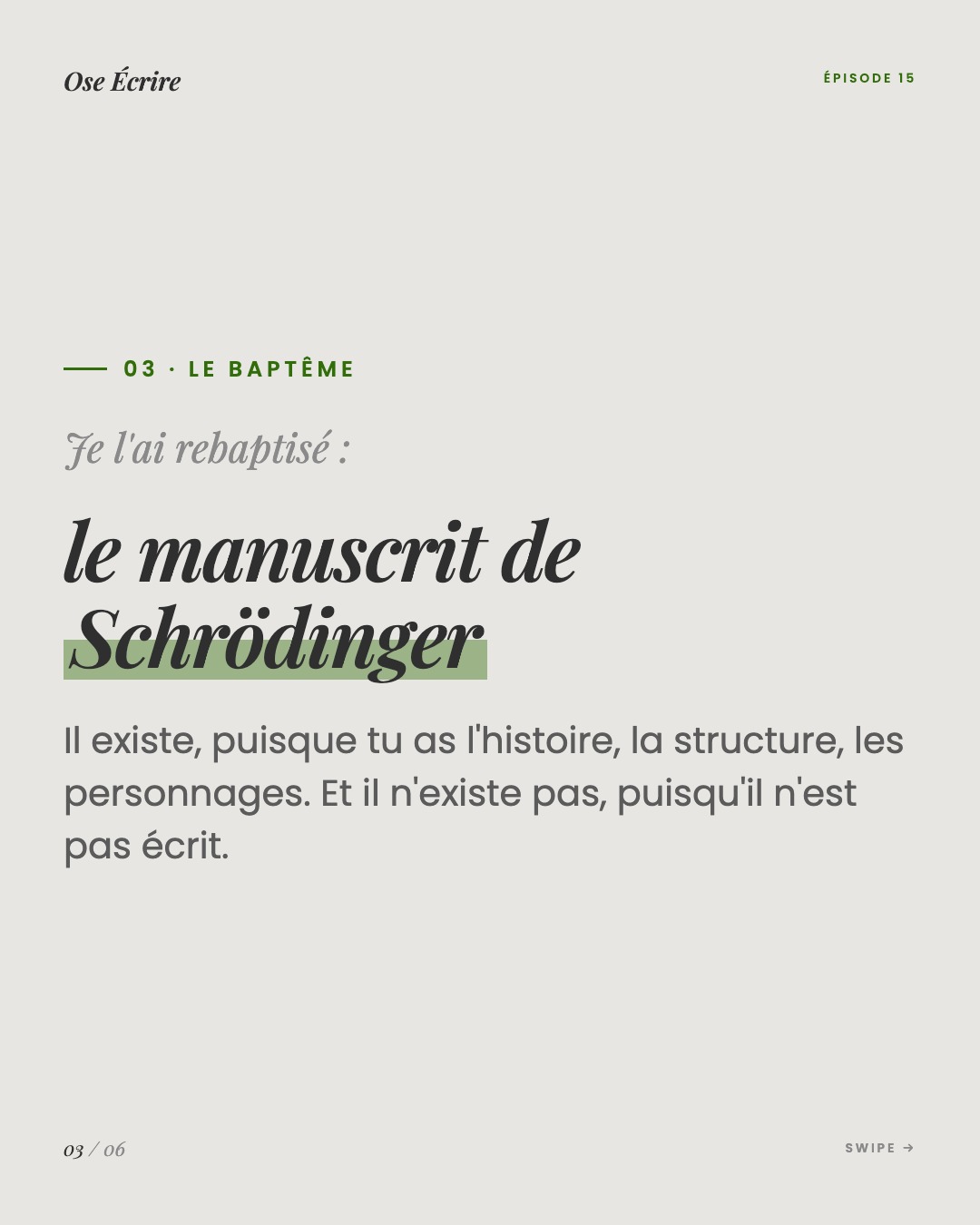Slide 3 du carousel de l'épisode 15