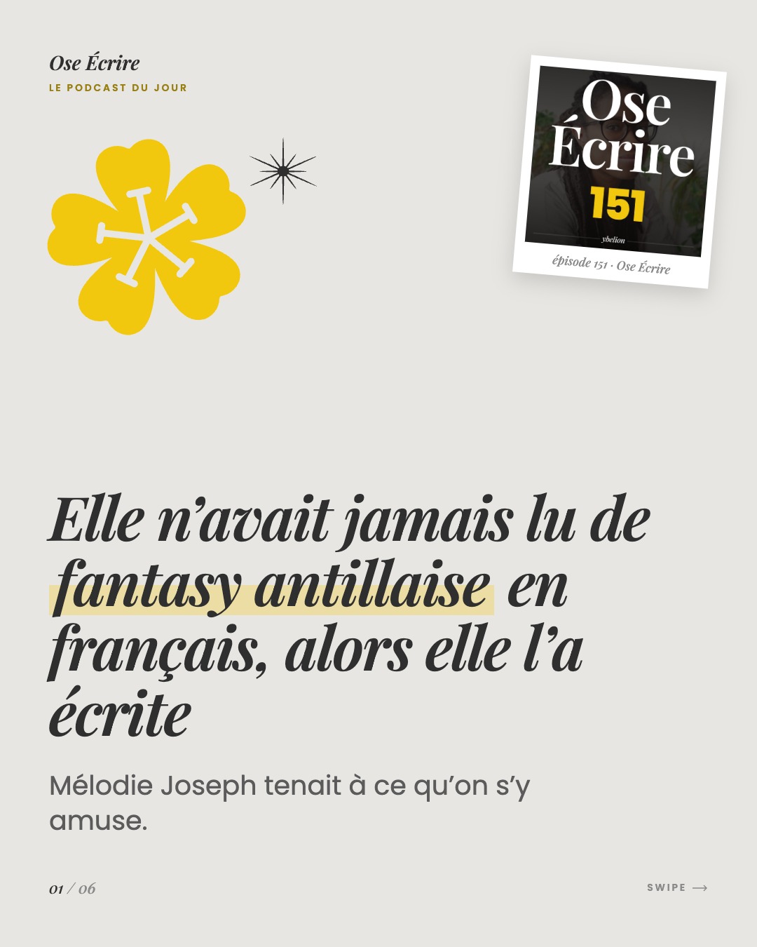 Slide 1 du carousel de l'épisode 151