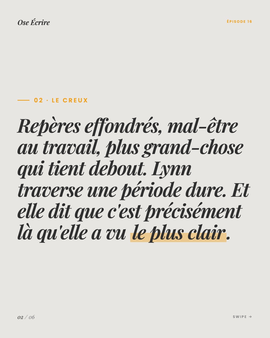 Slide 2 du carousel de l'épisode 16