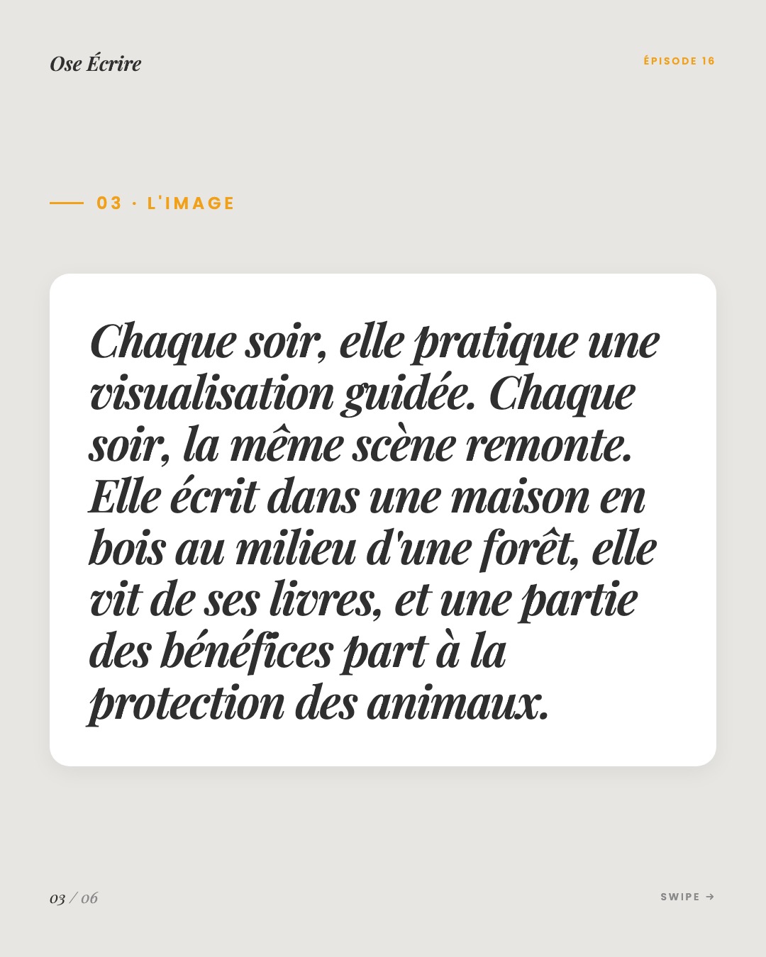 Slide 3 du carousel de l'épisode 16