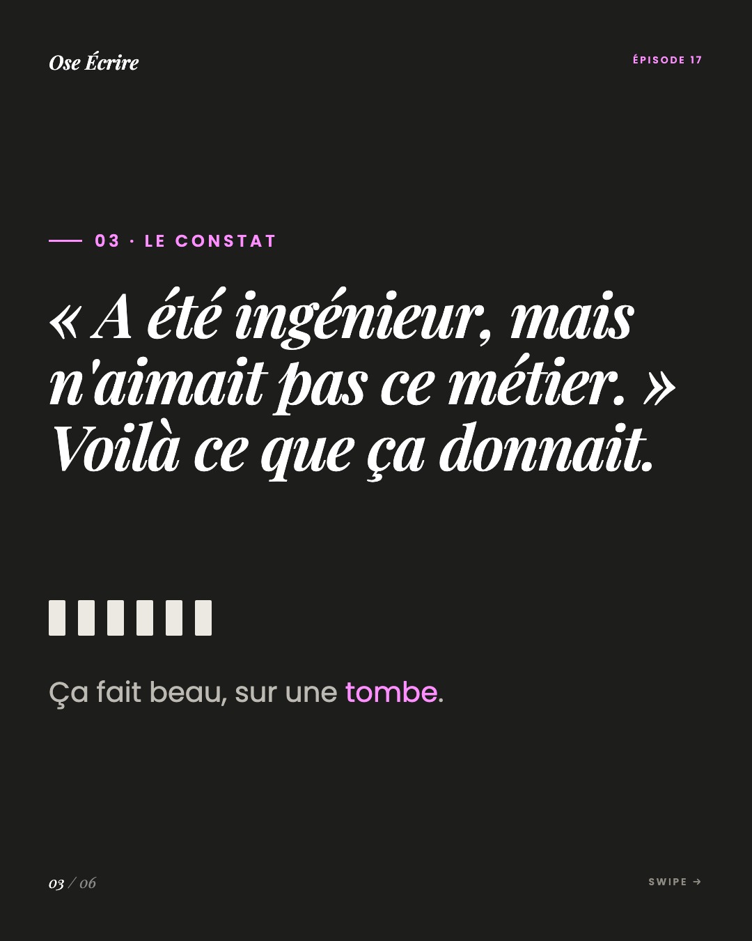 Slide 3 du carousel de l'épisode 17