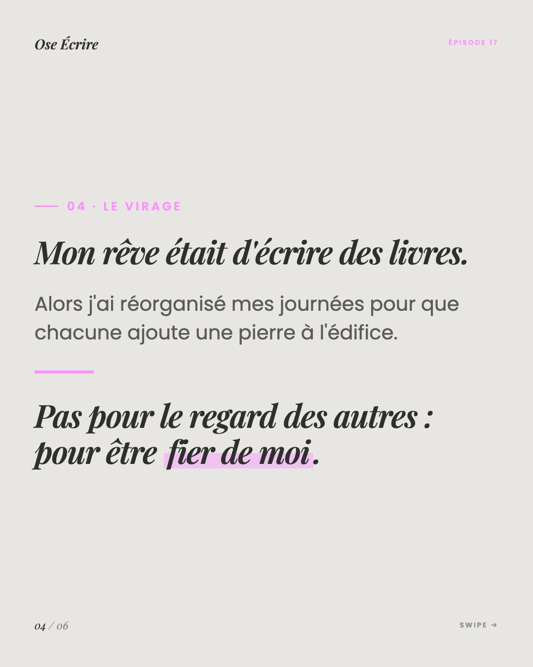 Slide 4 du carousel de l'épisode 17