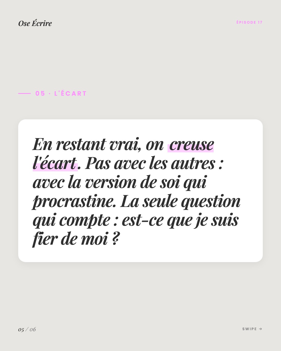 Slide 5 du carousel de l'épisode 17