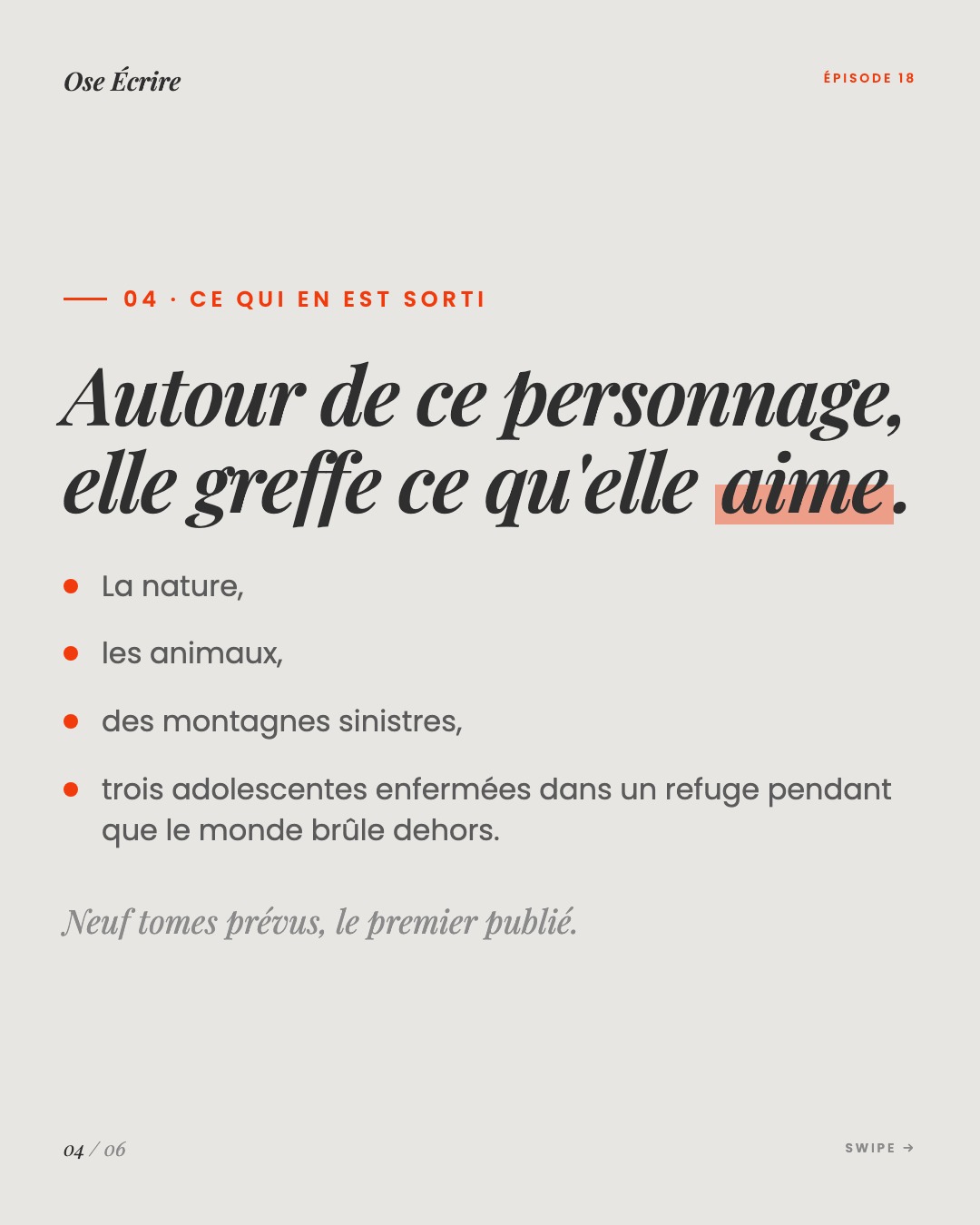 Slide 4 du carousel de l'épisode 18