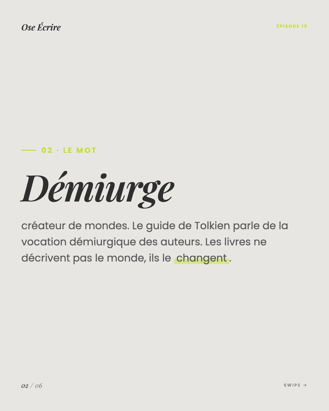 Slide 2 du carousel de l'épisode 19