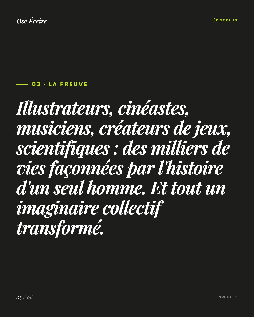 Slide 3 du carousel de l'épisode 19