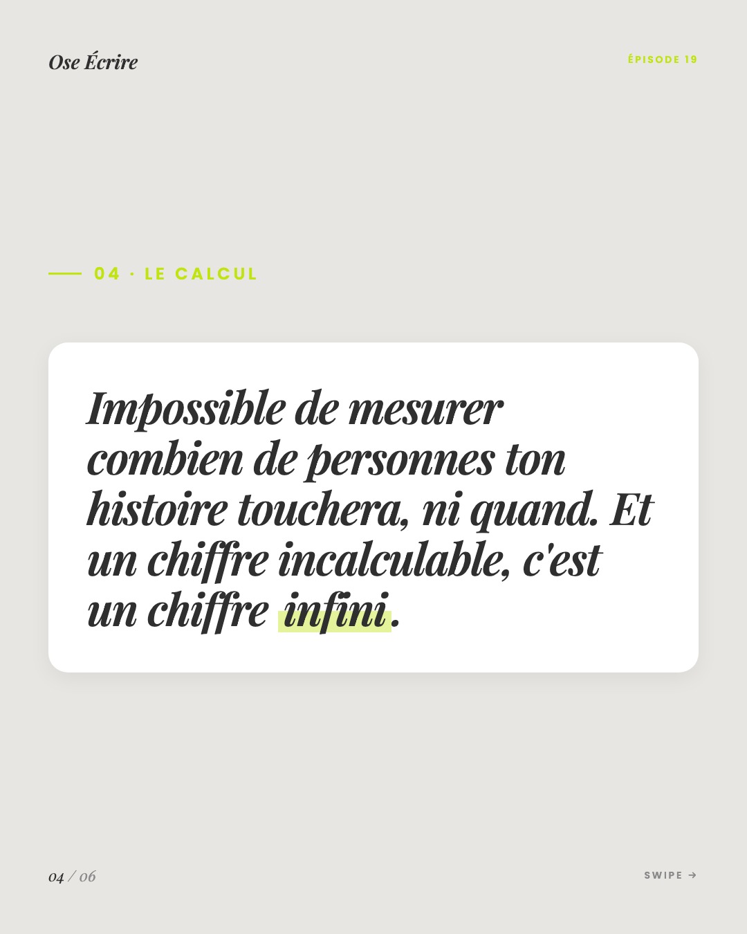 Slide 4 du carousel de l'épisode 19