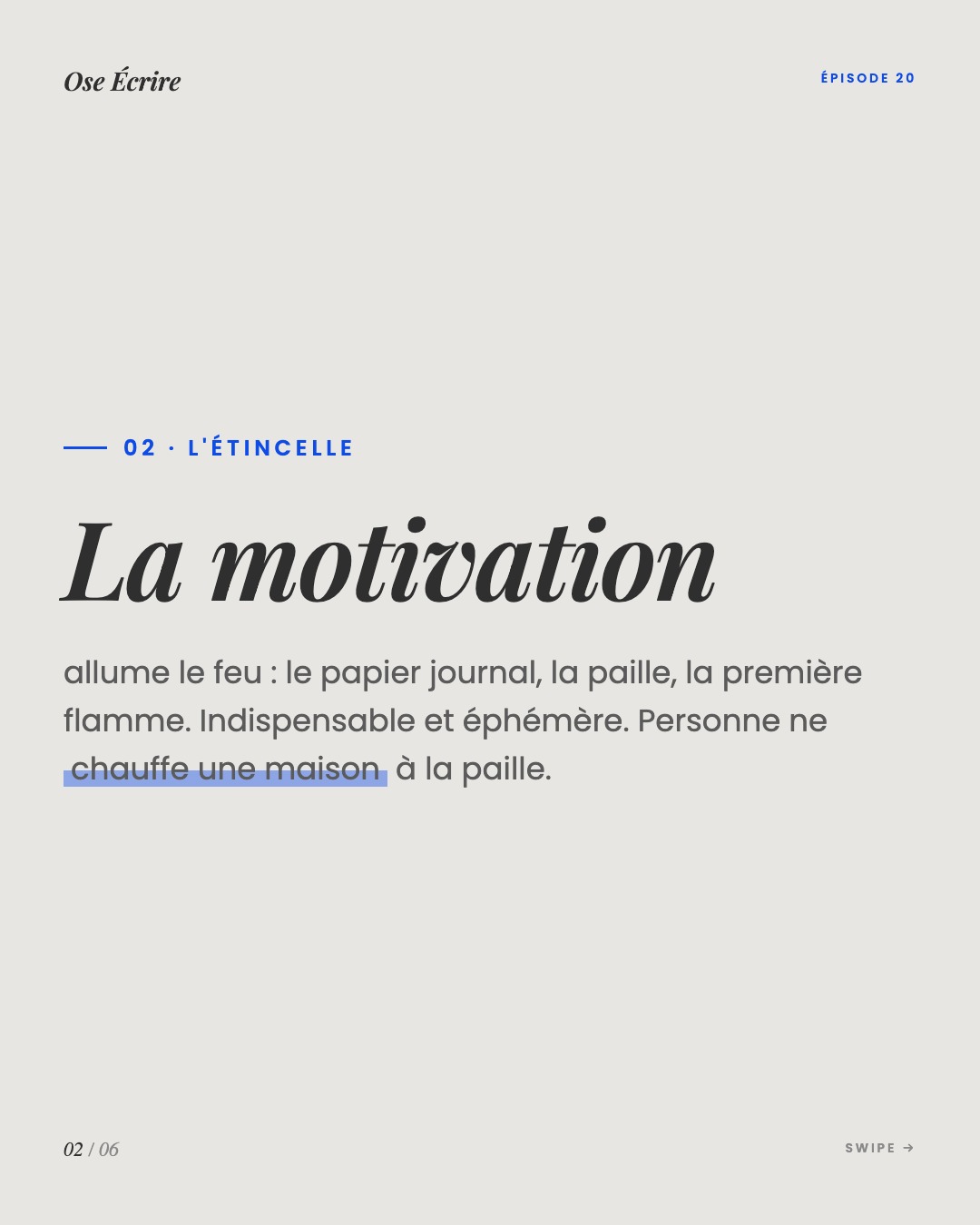 Slide 2 du carousel de l'épisode 20