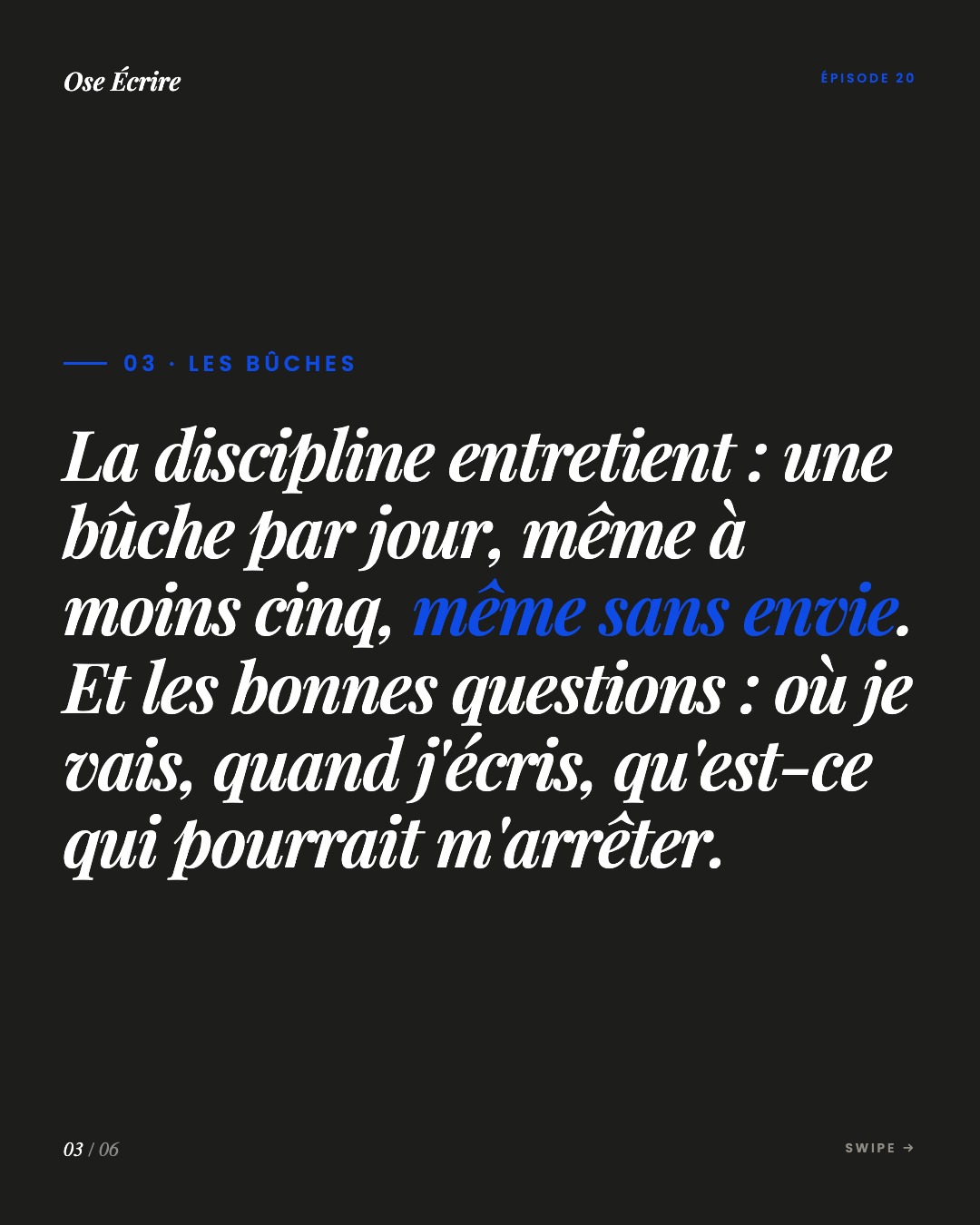 Slide 3 du carousel de l'épisode 20