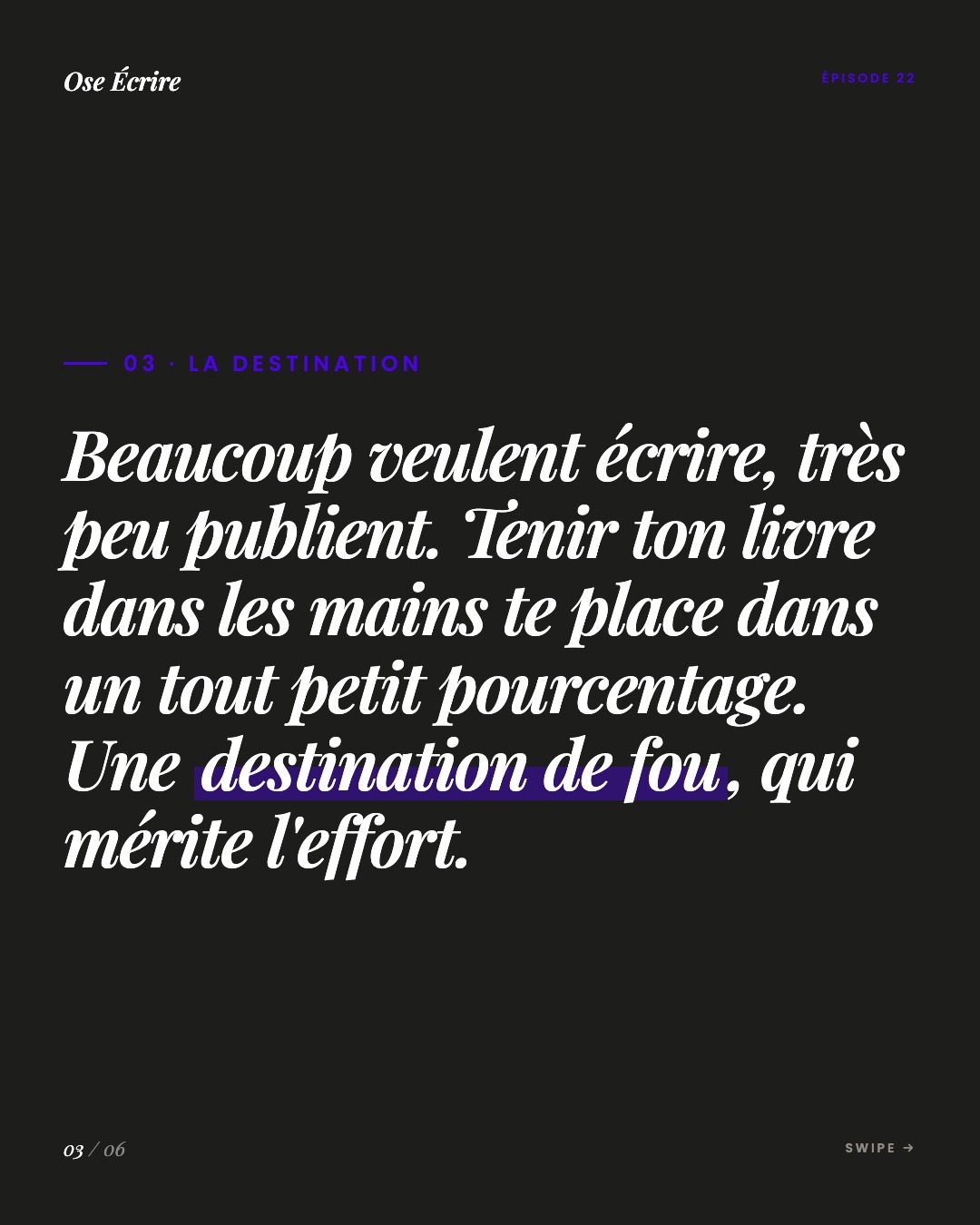 Slide 3 du carousel de l'épisode 22
