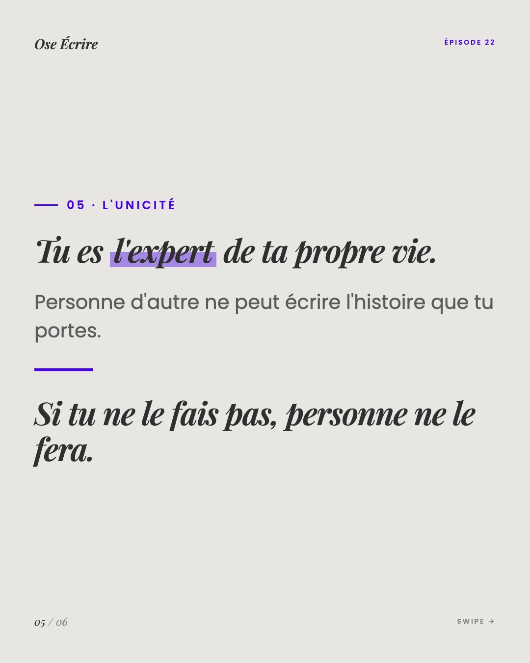 Slide 5 du carousel de l'épisode 22