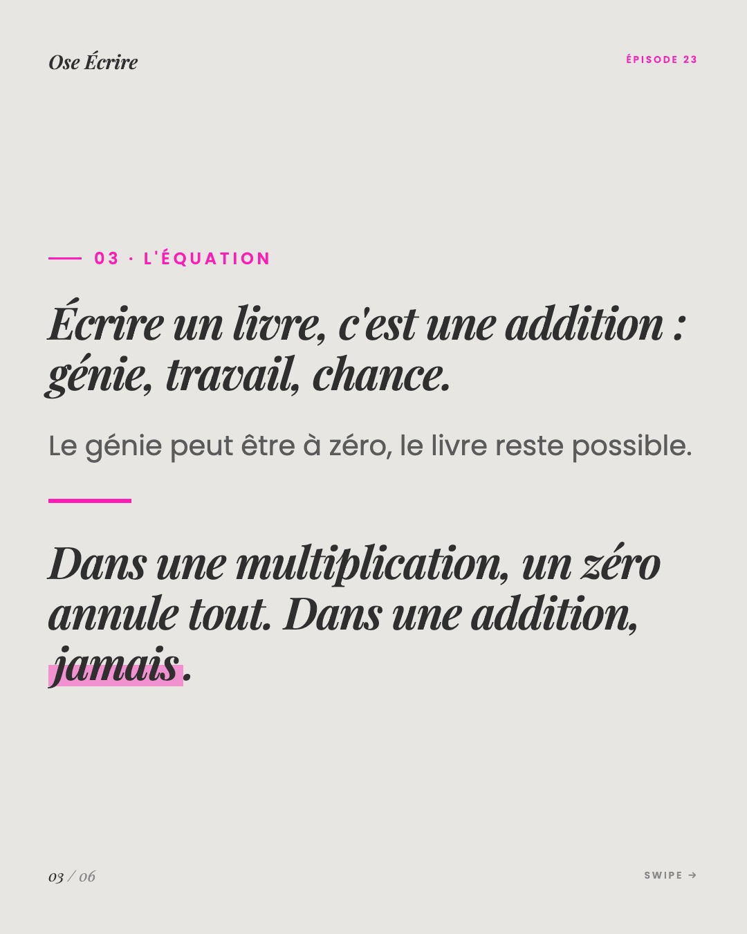 Slide 3 du carousel de l'épisode 23
