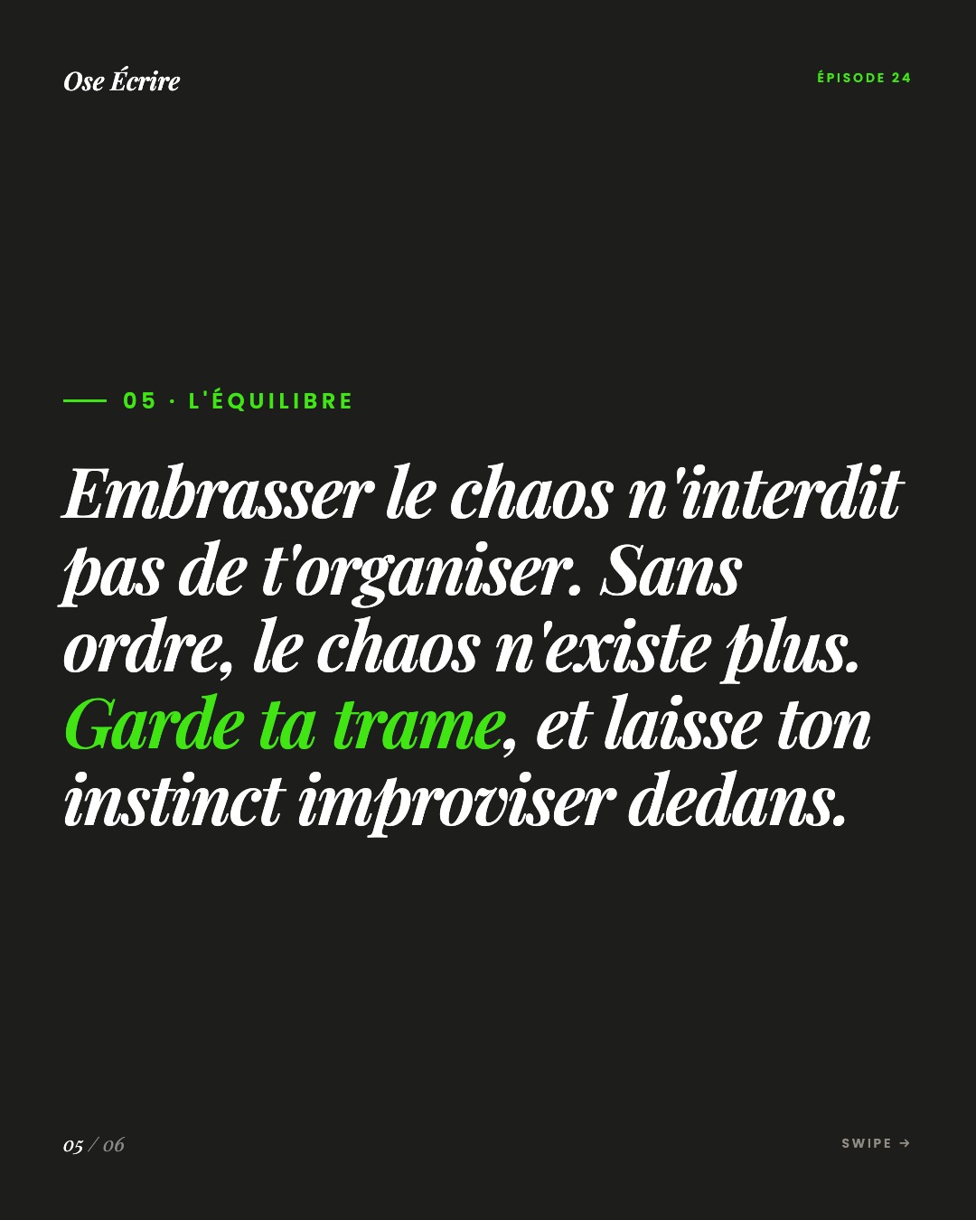 Slide 5 du carousel de l'épisode 24