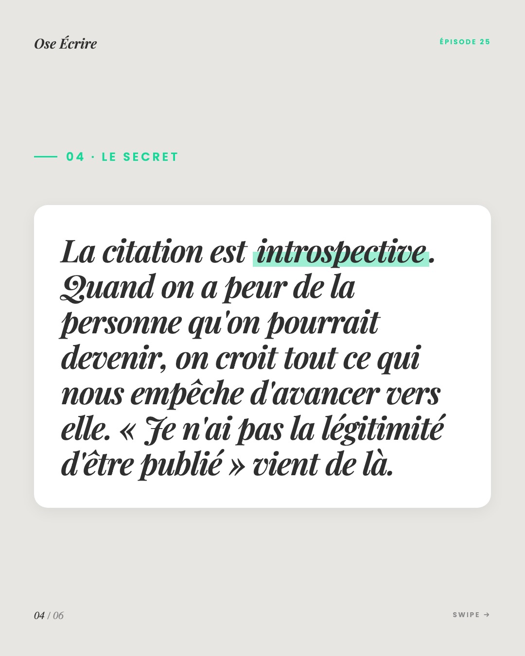 Slide 4 du carousel de l'épisode 25
