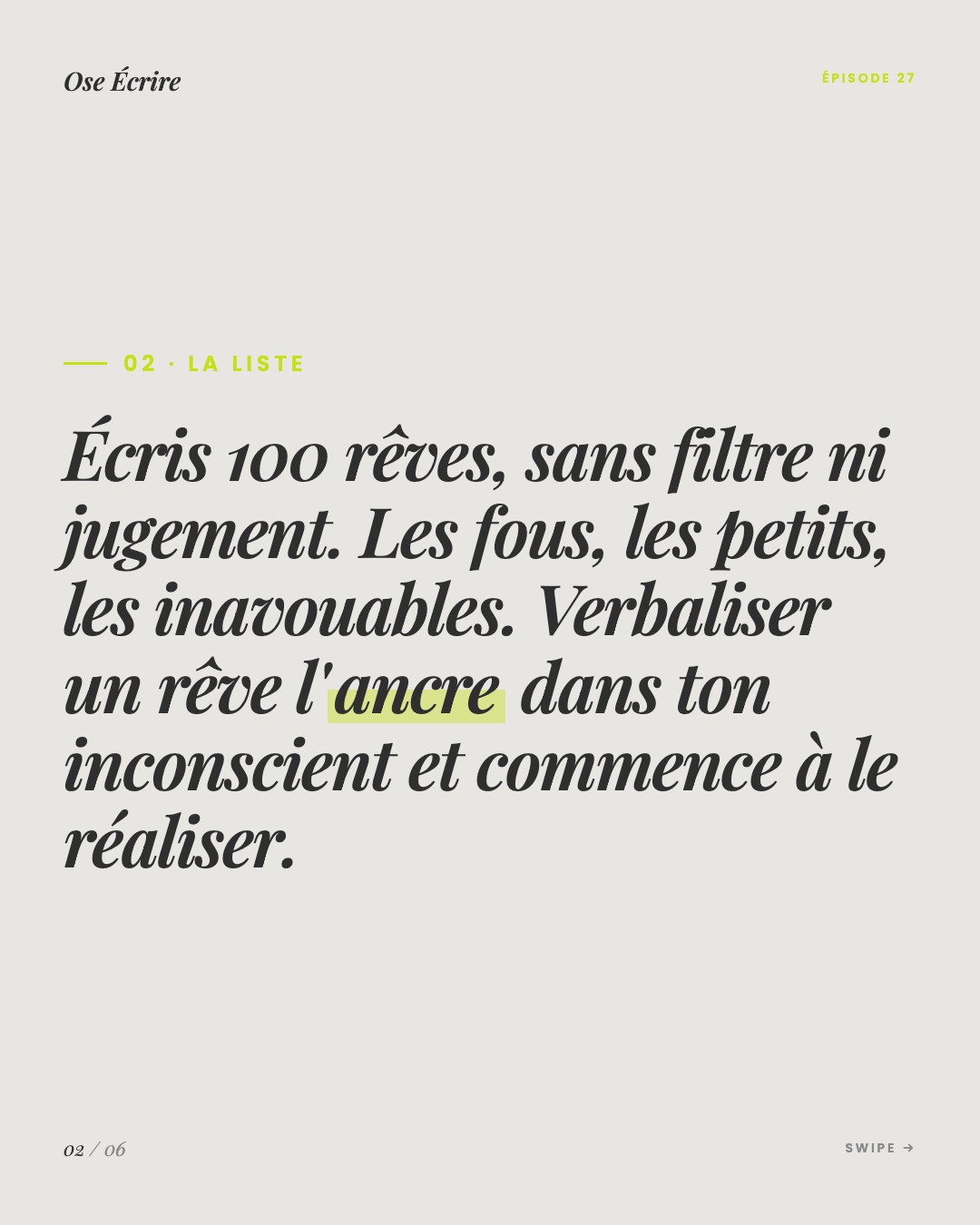 Slide 2 du carousel de l'épisode 27