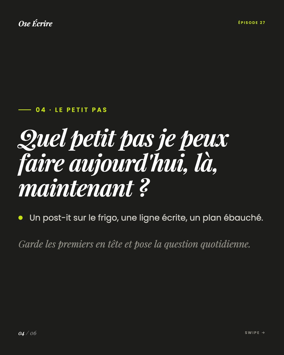 Slide 4 du carousel de l'épisode 27