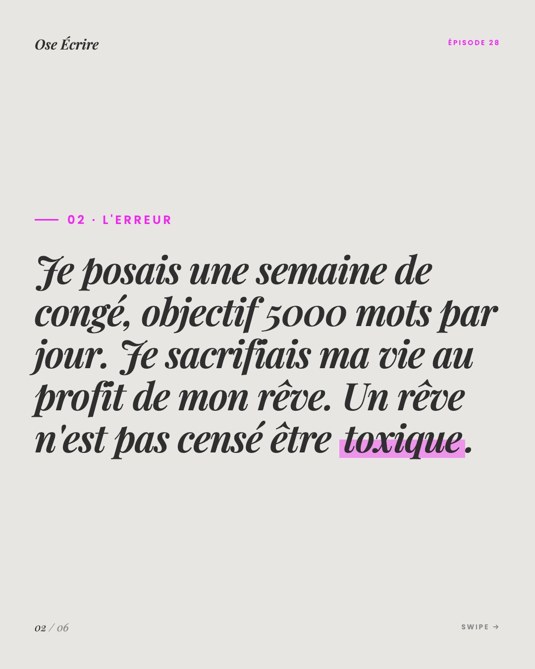 Slide 2 du carousel de l'épisode 28