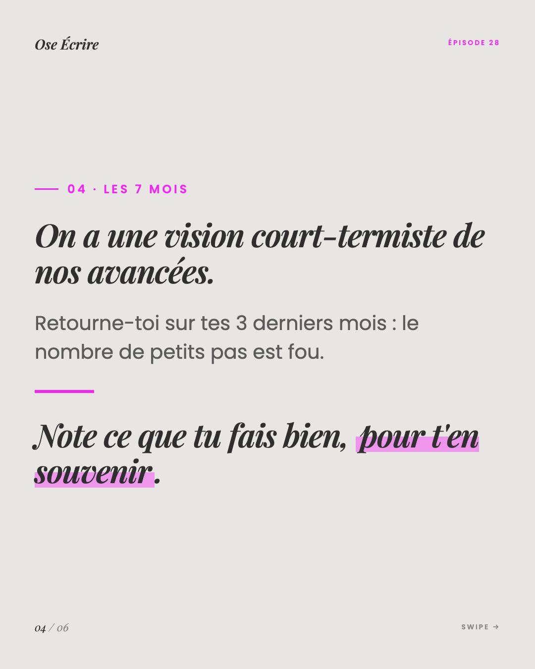 Slide 4 du carousel de l'épisode 28