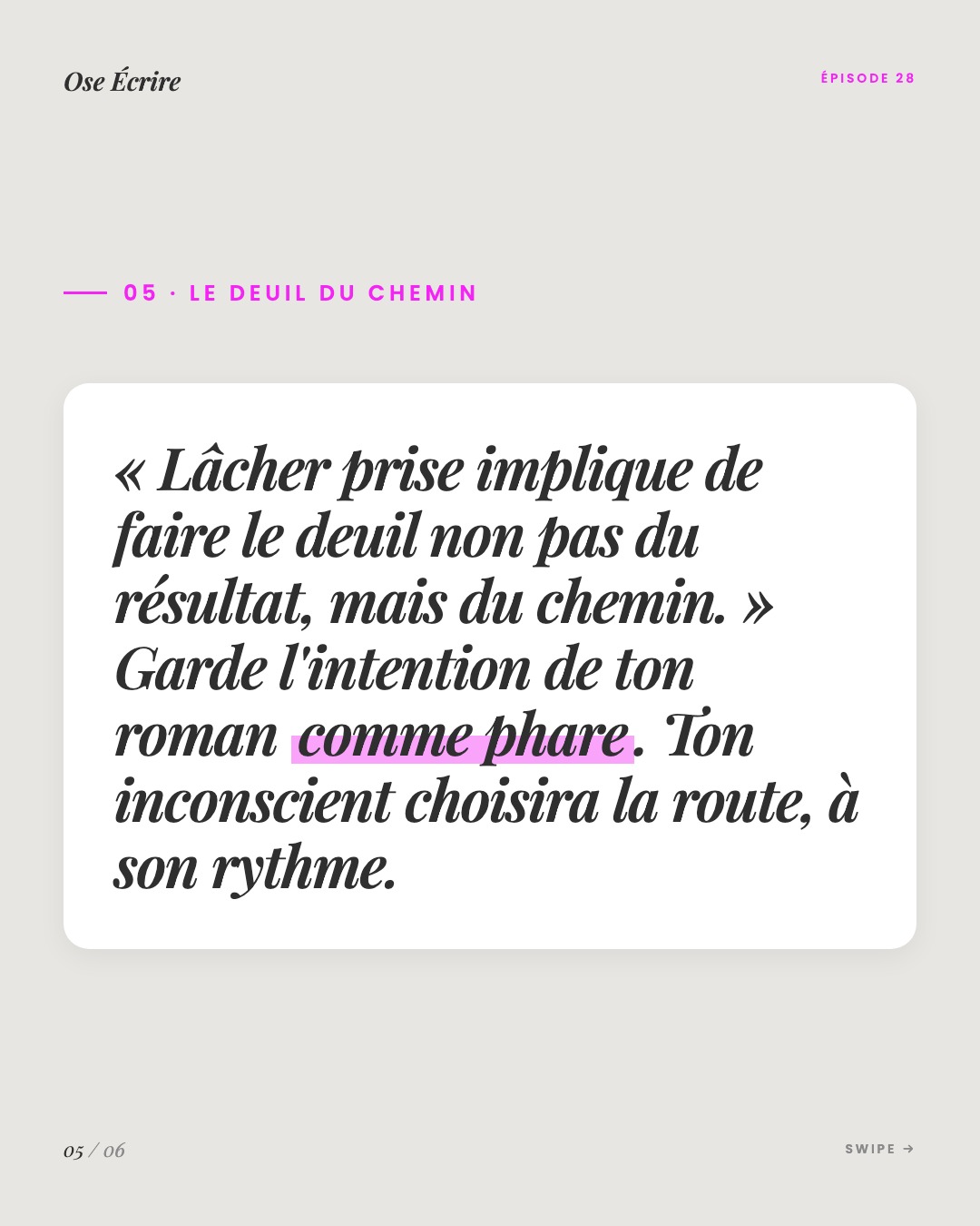 Slide 5 du carousel de l'épisode 28
