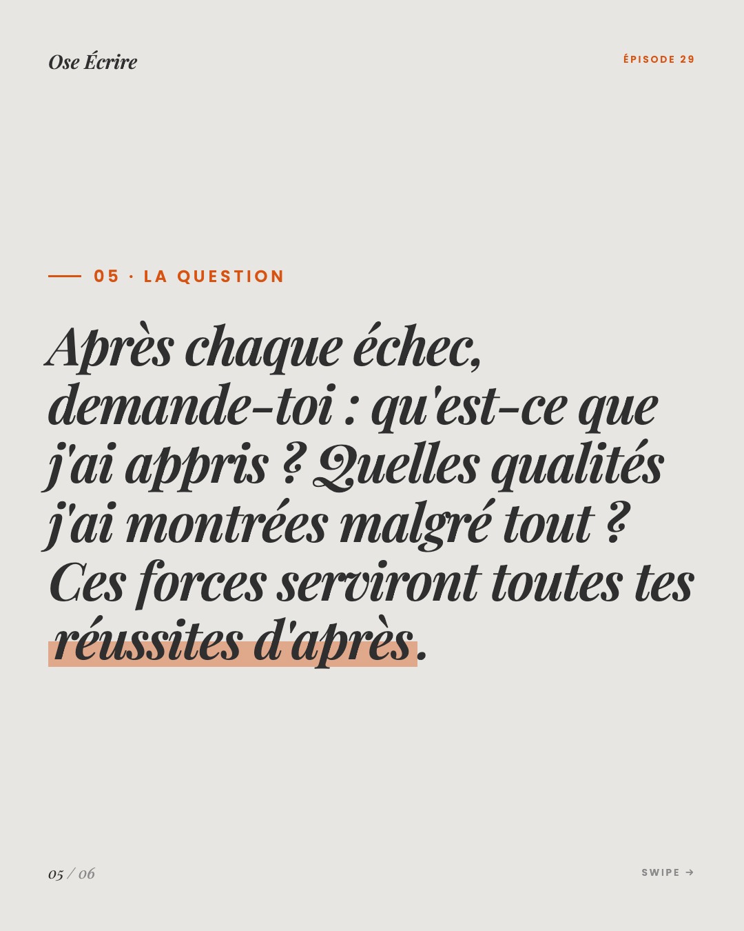 Slide 5 du carousel de l'épisode 29