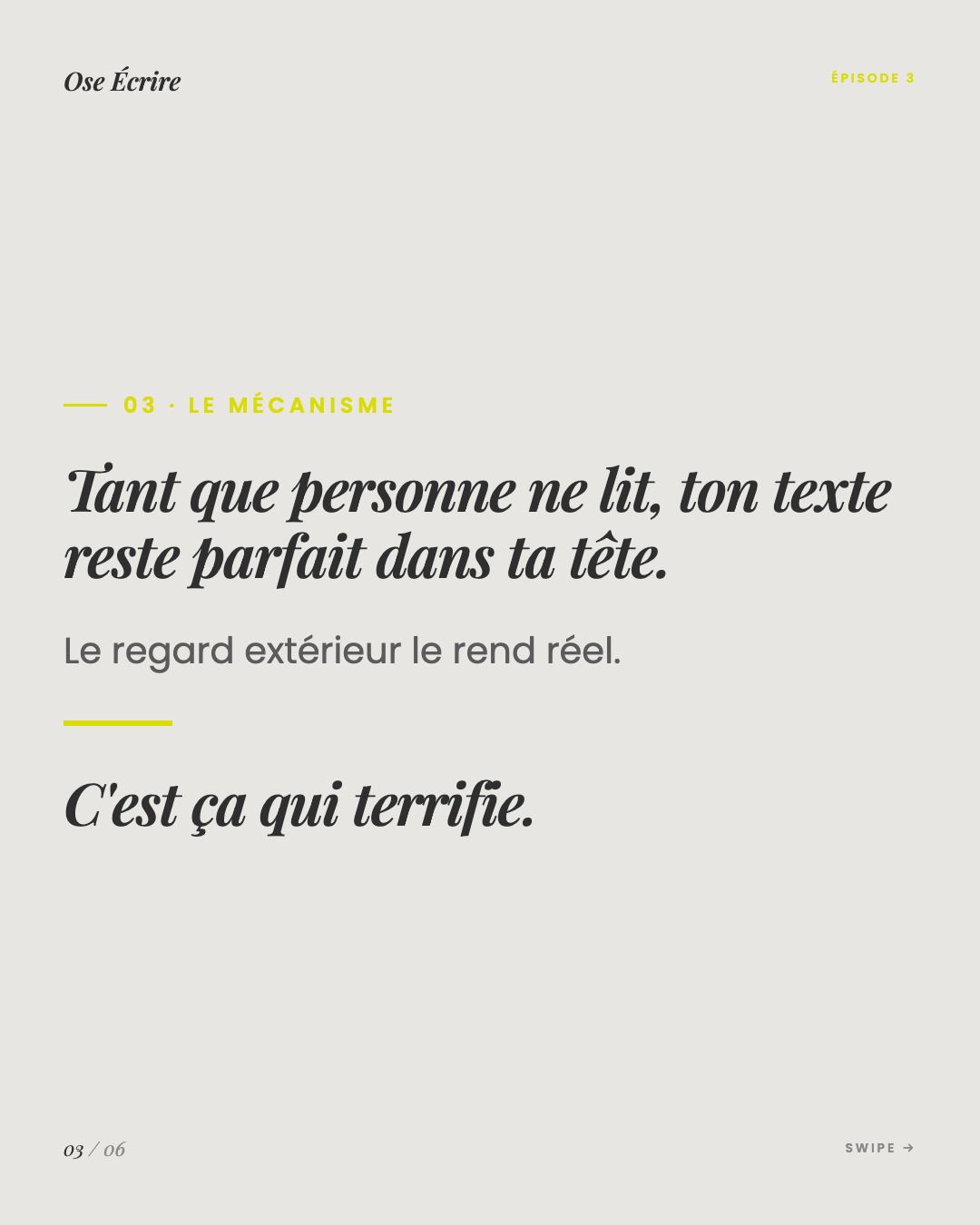 Slide 3 du carousel de l'épisode 3