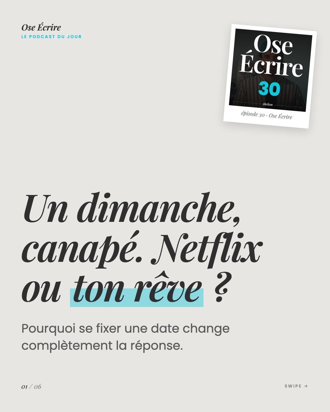 Slide 1 du carousel de l'épisode 30