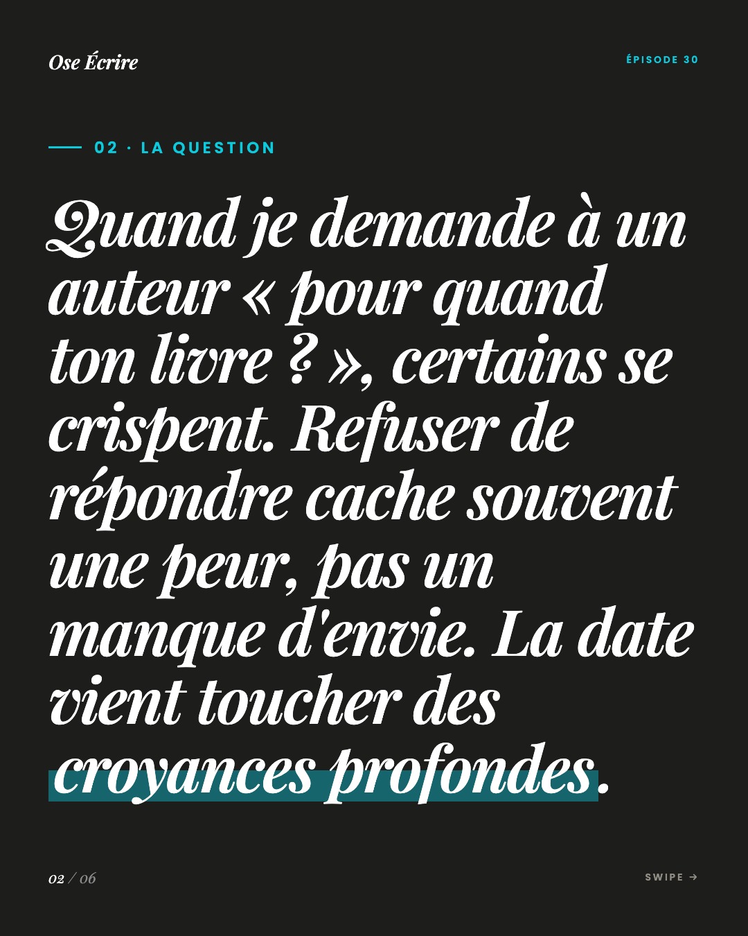 Slide 2 du carousel de l'épisode 30