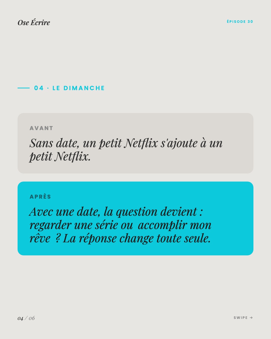 Slide 4 du carousel de l'épisode 30