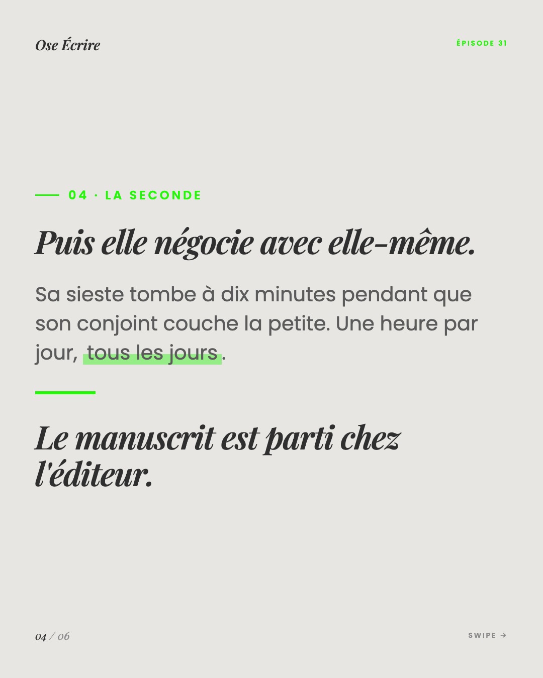 Slide 4 du carousel de l'épisode 31