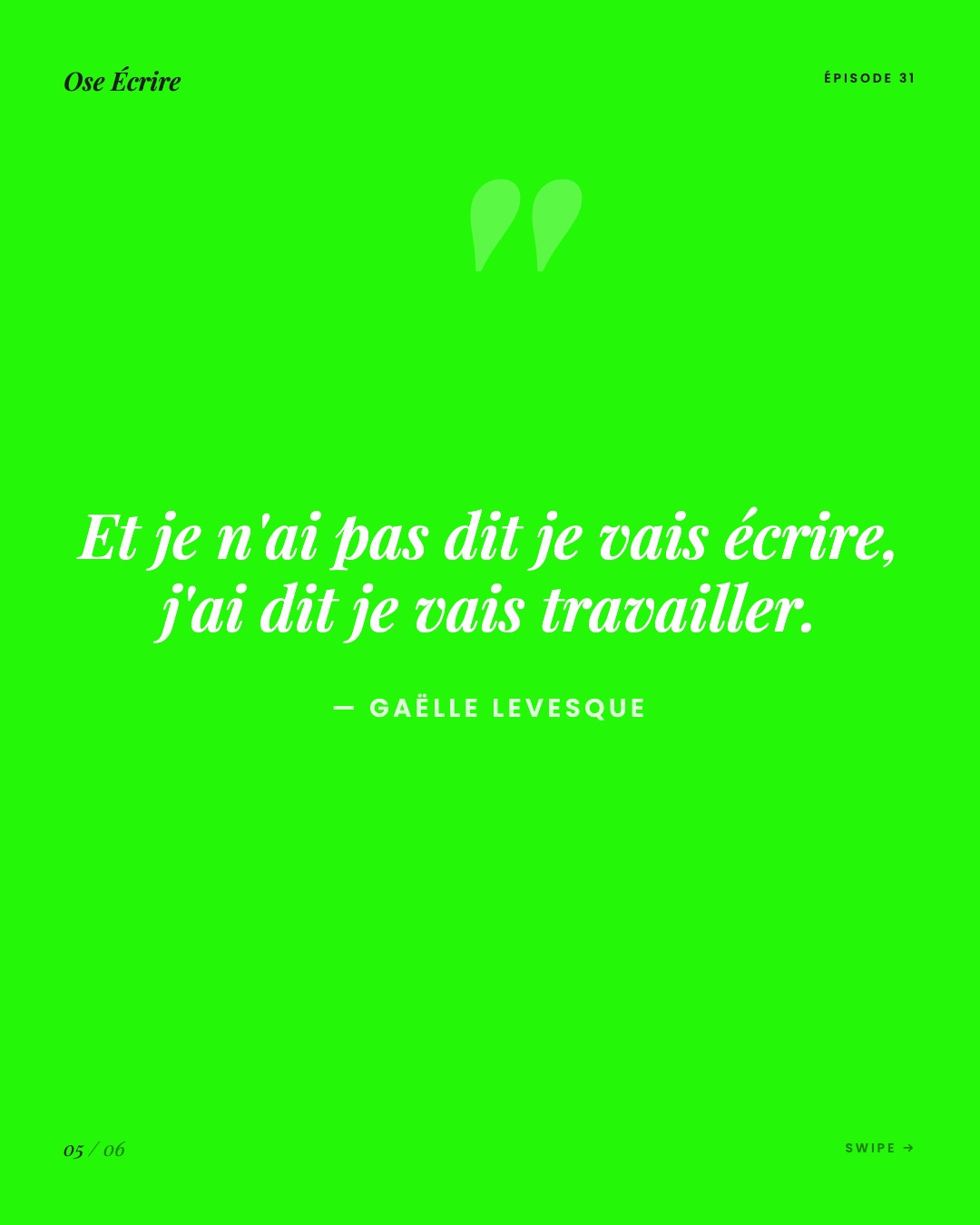Slide 5 du carousel de l'épisode 31