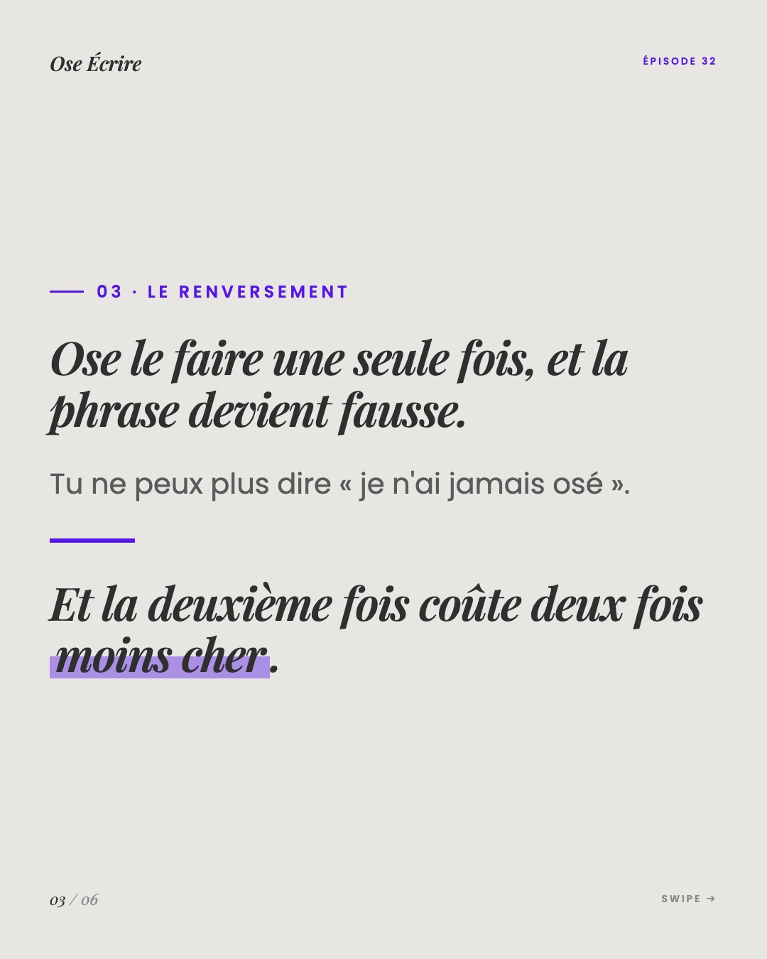 Slide 3 du carousel de l'épisode 32