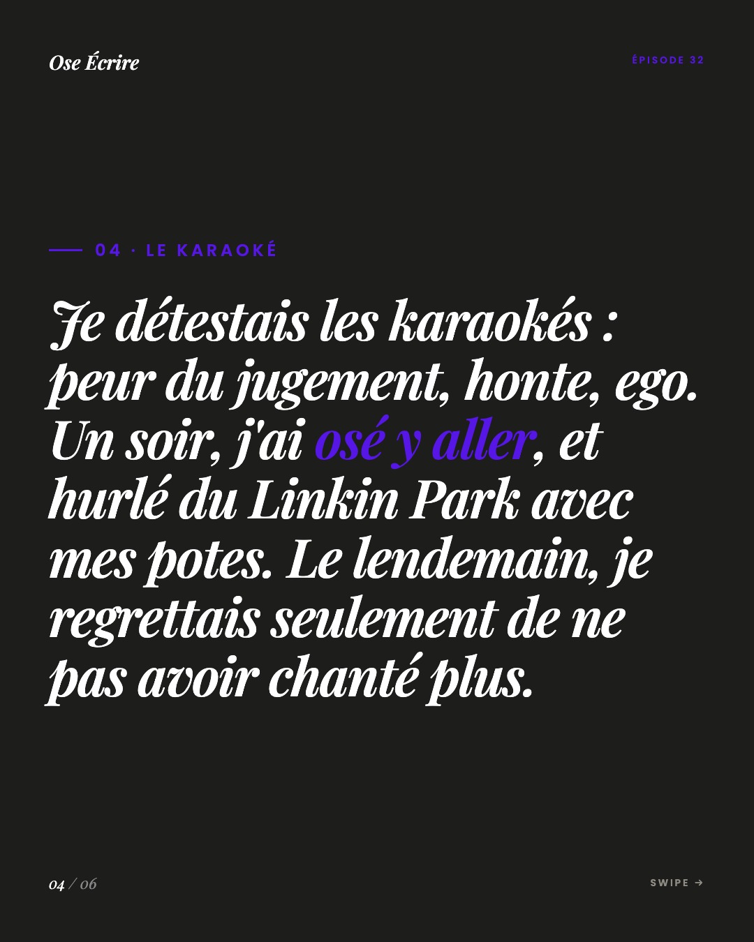 Slide 4 du carousel de l'épisode 32