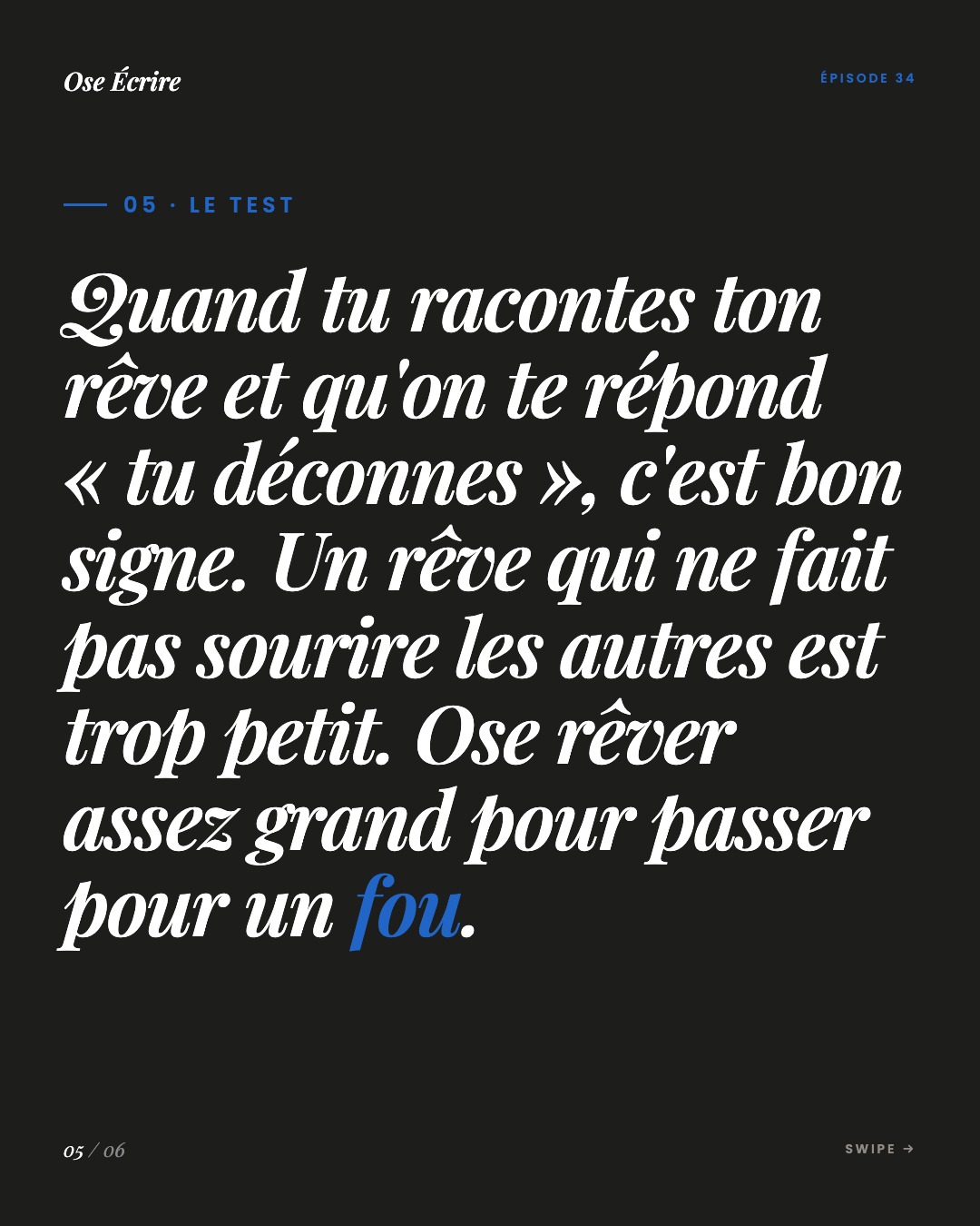 Slide 5 du carousel de l'épisode 34