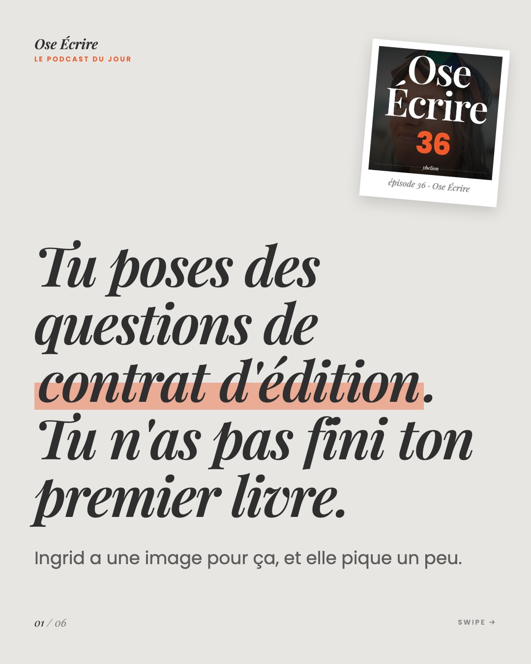 Slide 1 du carousel de l'épisode 36