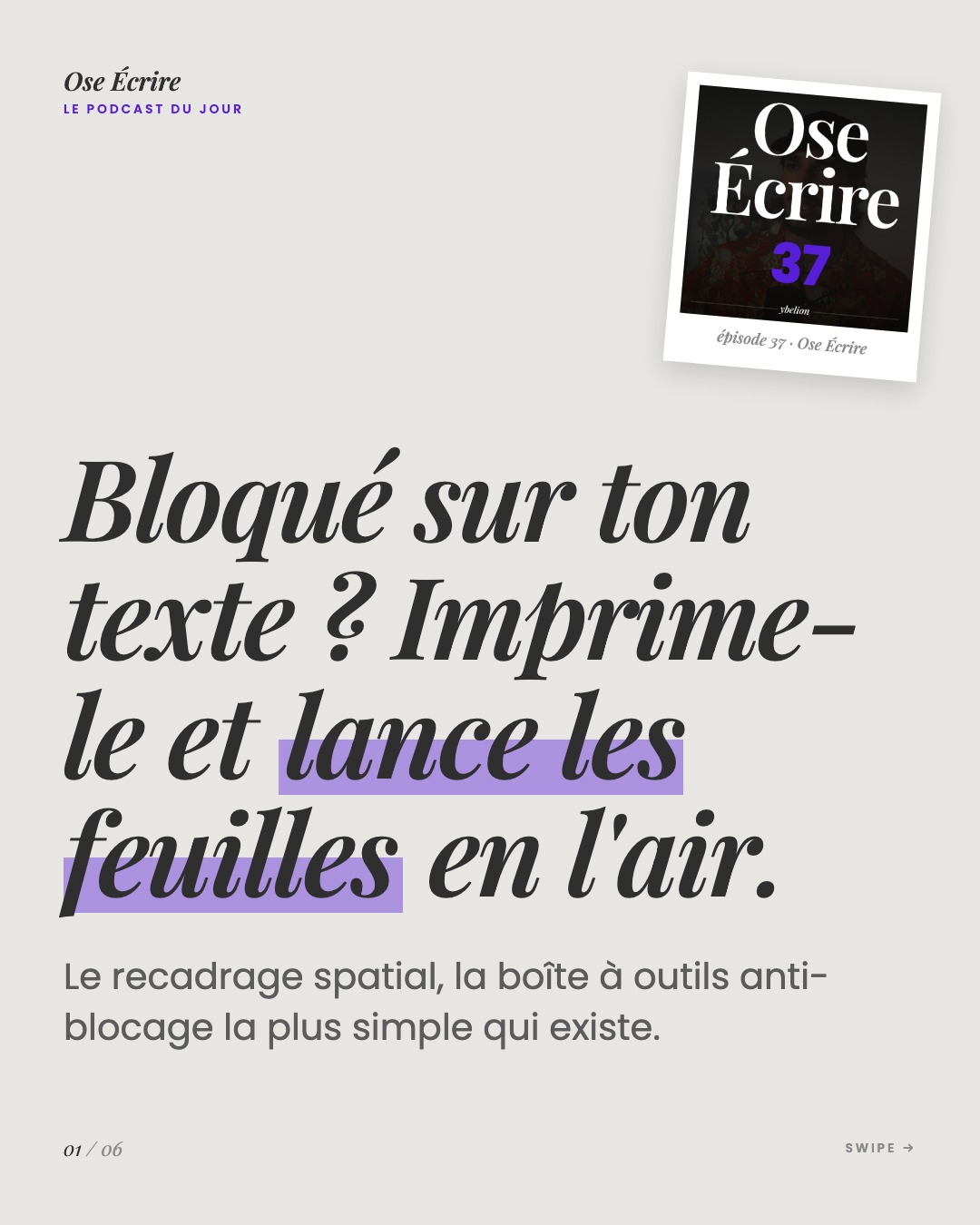 Slide 1 du carousel de l'épisode 37