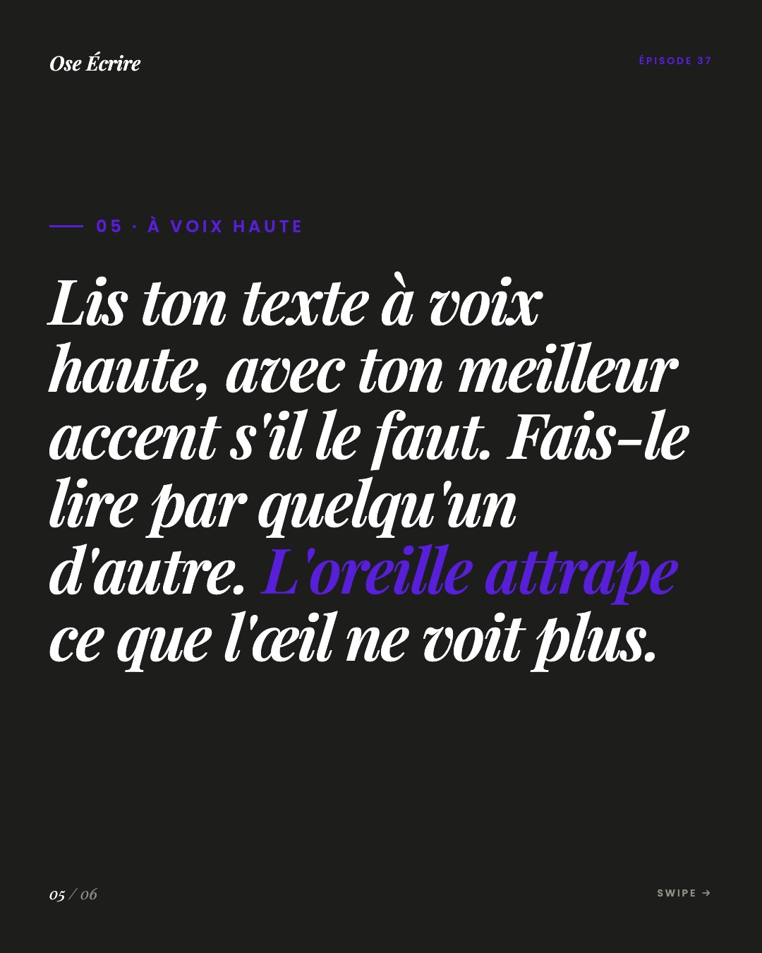 Slide 5 du carousel de l'épisode 37