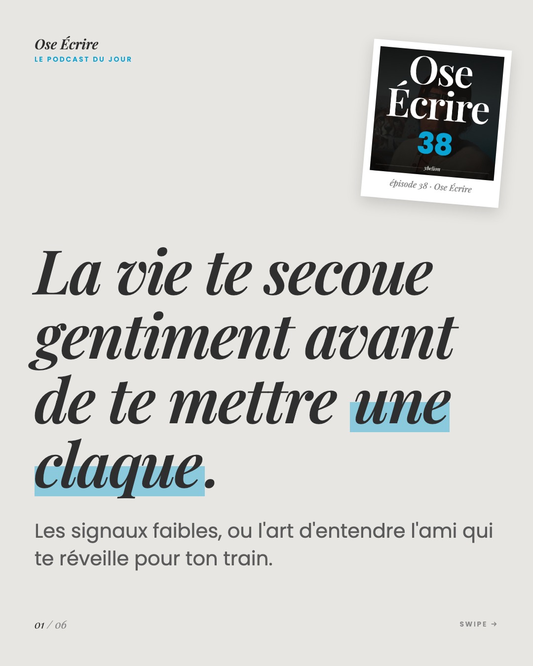 Slide 1 du carousel de l'épisode 38