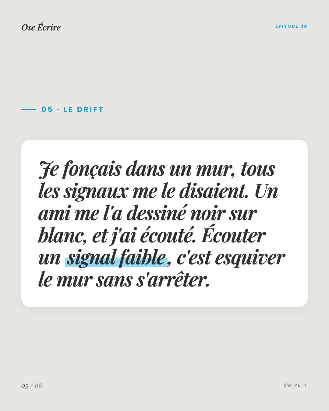 Slide 5 du carousel de l'épisode 38
