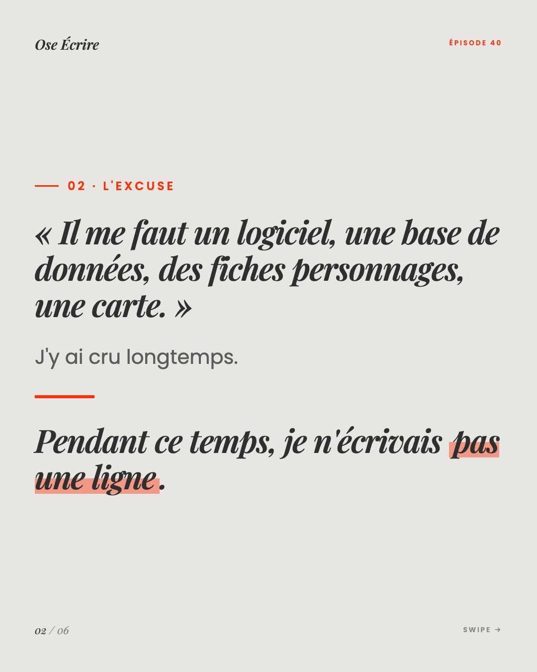 Slide 2 du carousel de l'épisode 40