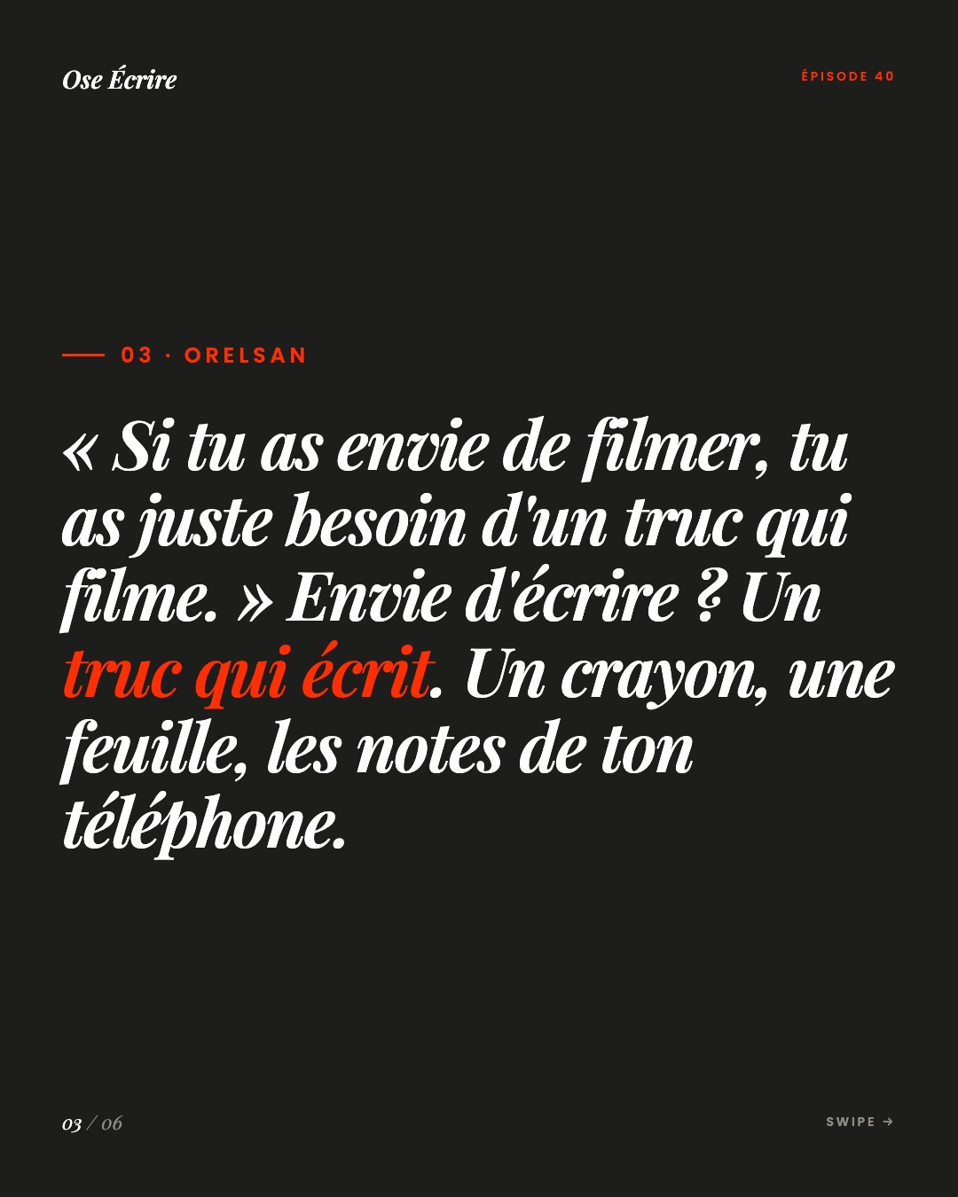 Slide 3 du carousel de l'épisode 40