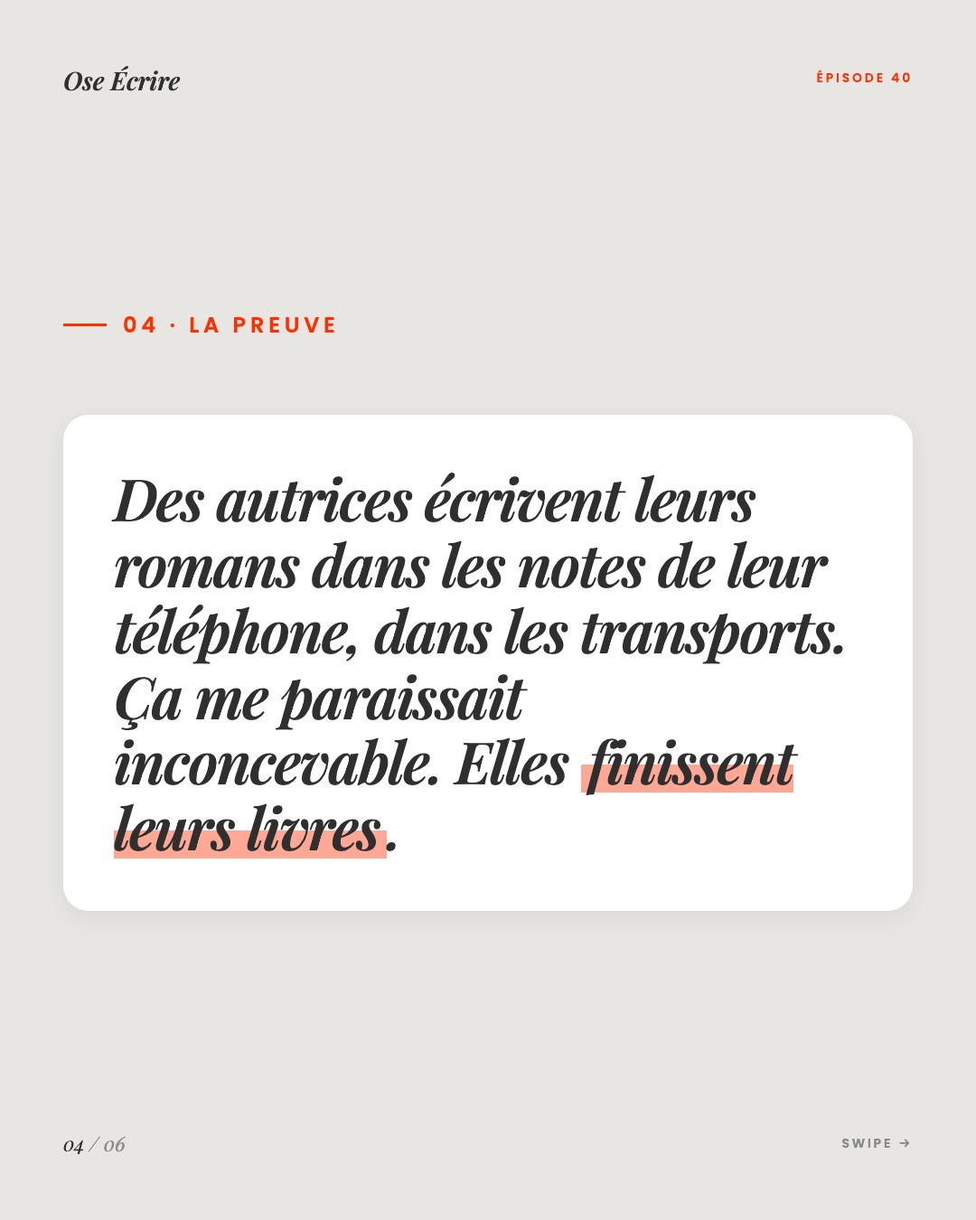 Slide 4 du carousel de l'épisode 40