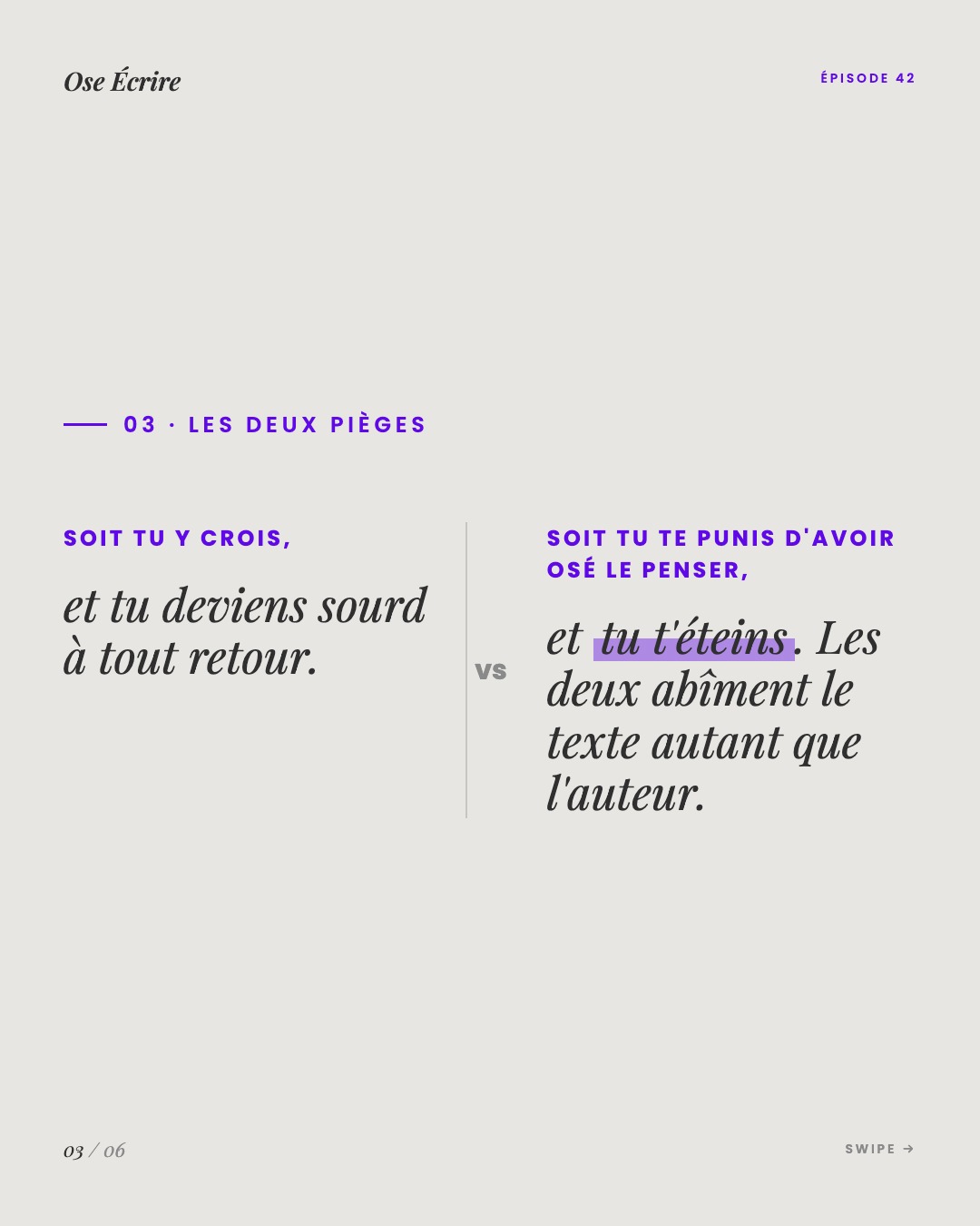 Slide 3 du carousel de l'épisode 42