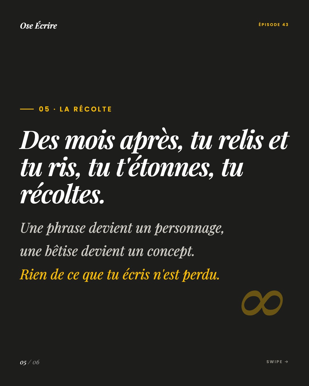 Slide 5 du carousel de l'épisode 43